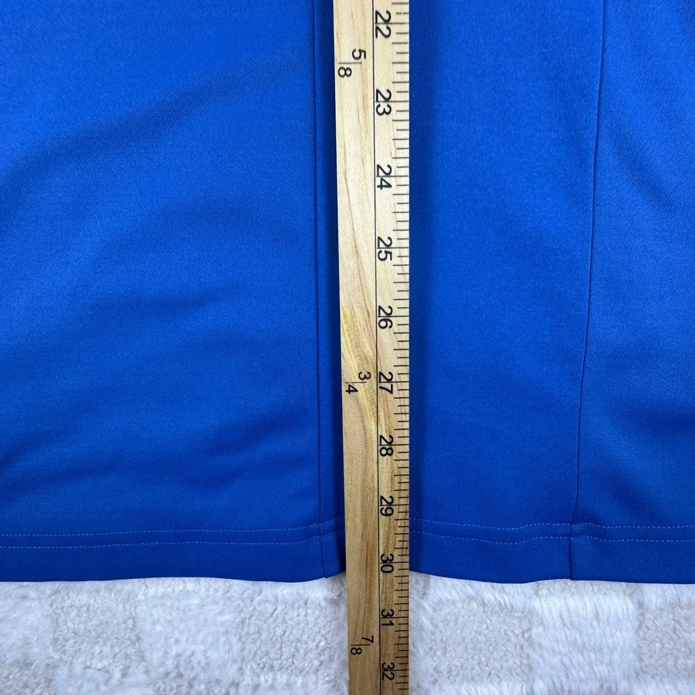 Adidas Golf ClimaLite Polo Shirt‎ Men's XL Blue Purple Trim Athletic